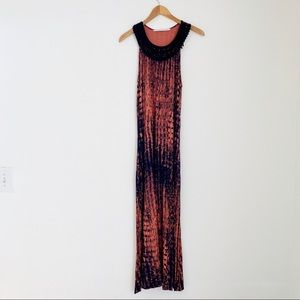 Rachel Roy Printed Maxi Dress with pockets